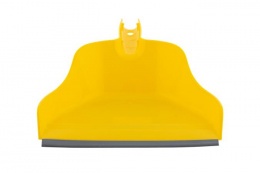 Szemeteslapát, gumiéllel, BONUS "Handrix HACCP", sárga