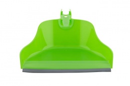 Szemeteslapát, gumiéllel, BONUS "Handrix HACCP", zöld