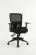 Irodai szék, karfás, fekete szövetborítás, feszített hálós háttámla, fekete lábkereszt, MAYAH "HD", fekete