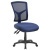 Irodai szék, sötétkék szövetborítás, feszített hálós háttámla, fekete lábkereszt, MAYAH "Matrix", sötétkék