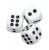 Dobókocka, műanyag, 3 darab